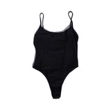 front of Nellie one piece in Black Sands